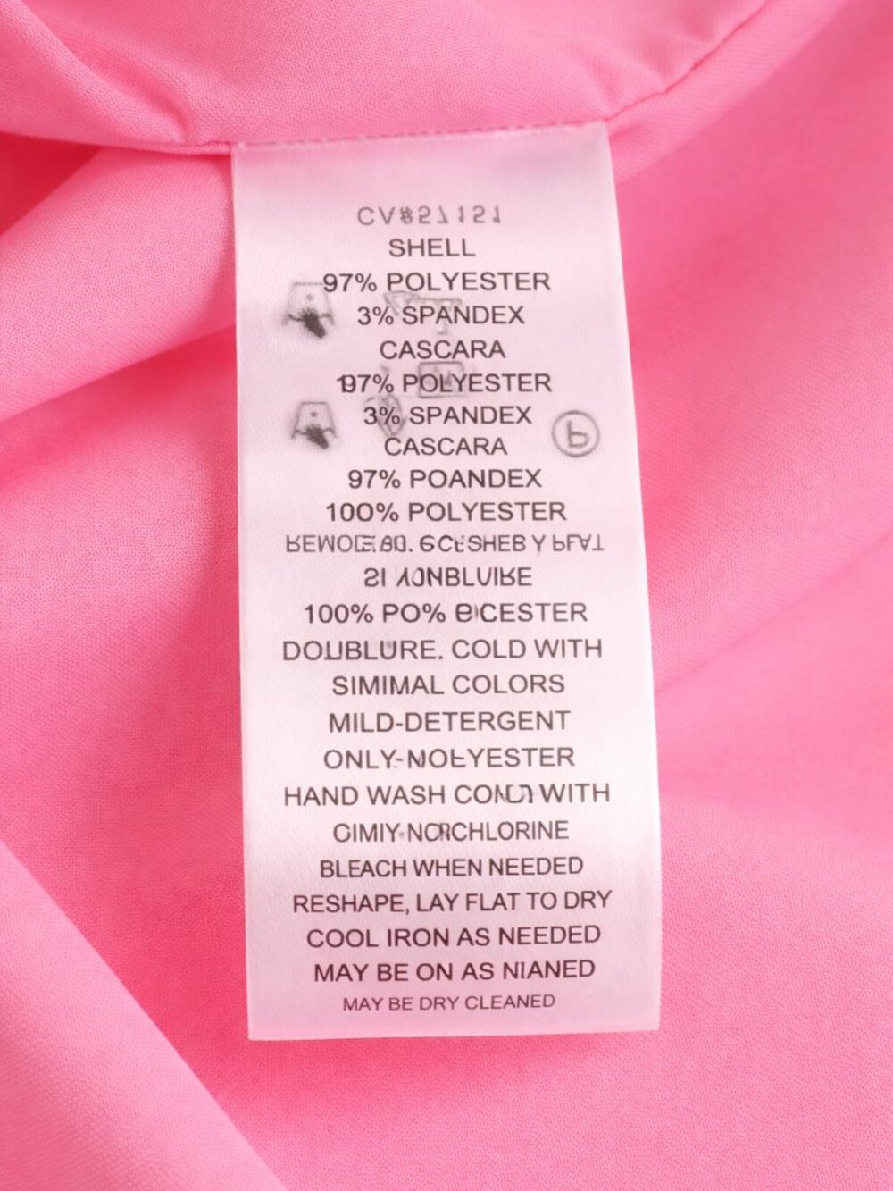 Hot Pink Statement Mini Dress Vince Camuto Eyelet Sleeve NWT - Picture 10 of 11